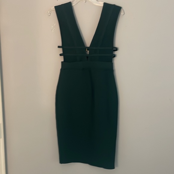 Women 'Sexy Deep V Plunge Sleeveless Cut Out Bodycon Bandage Dress - Picture 5 of 9